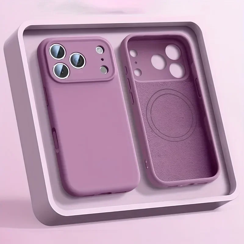 Phone Cases Orange - 마그세이프 마그네틱 충전용 오리지널 액상 실리콘