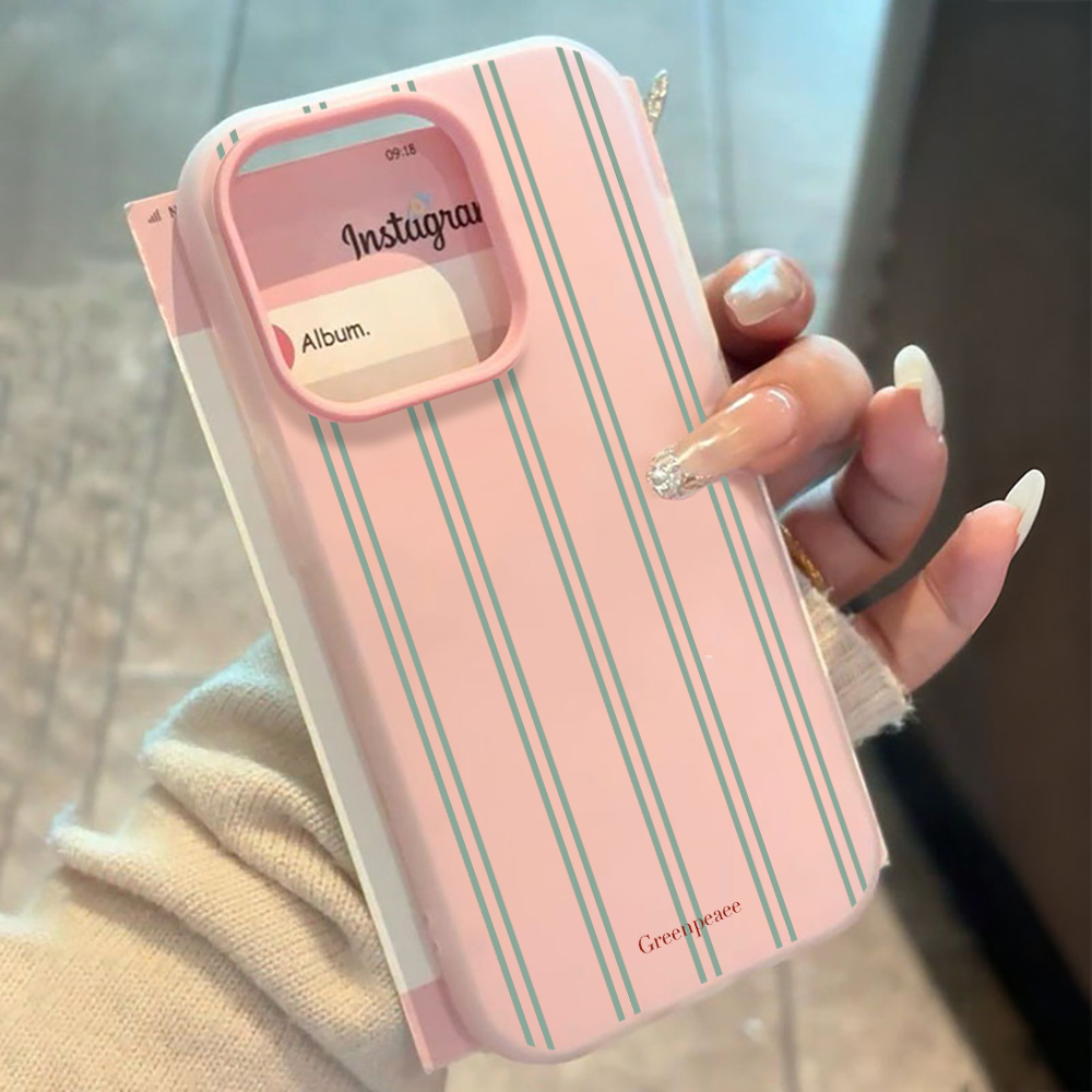 Phone Cases Xiaomi 14T - 럭셔리 프레시 스트라이프 패턴 실리콘 폰
