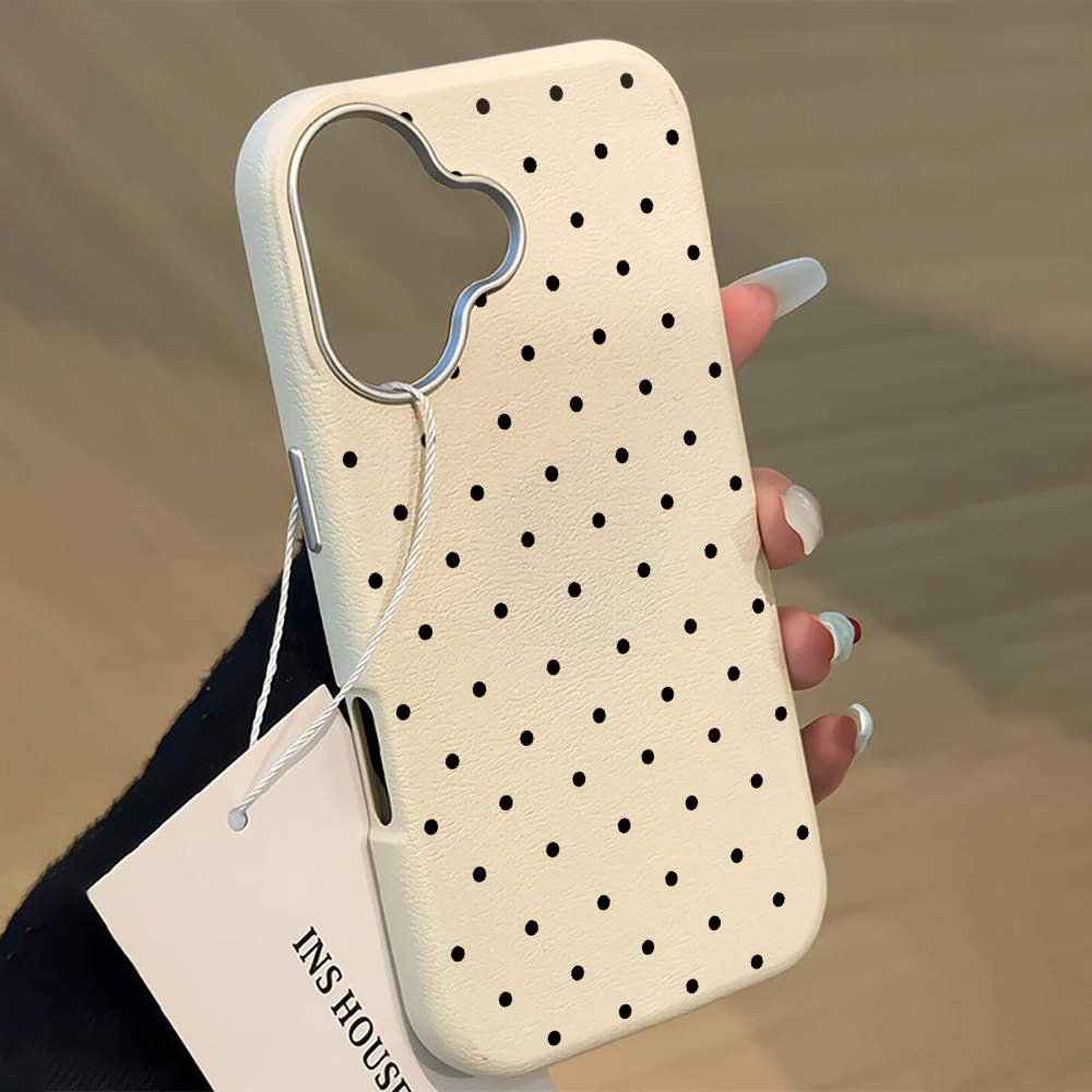 Phone Cases Expensive - 귀여운 물방울 무늬 아이폰 케이스 (16,