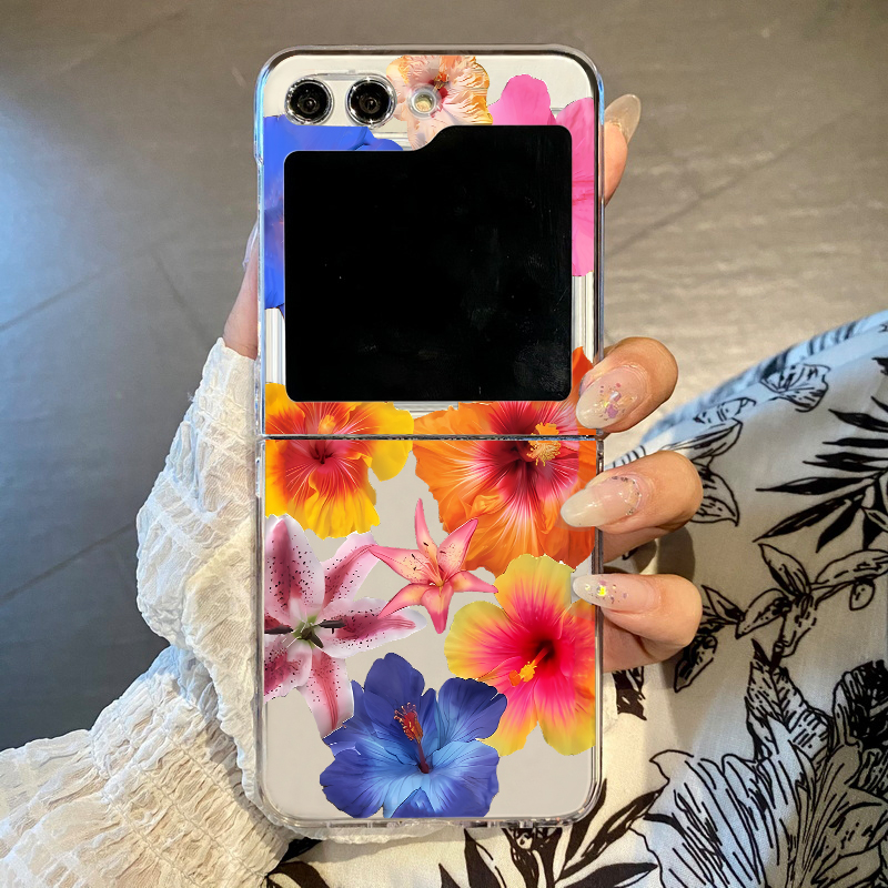Phone Cases Z Fold 6 - 실감나는 꽃무늬 프린트 폰 케이스 (삼성