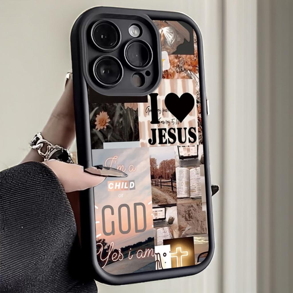 Phone Cases Arc - 예수 콜라주 패턴 두꺼운 충격 방지