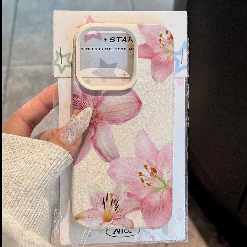 Phone Cases Samsung S25 Ultra - 핑크 릴리 리치 텍스처 폰 케이스