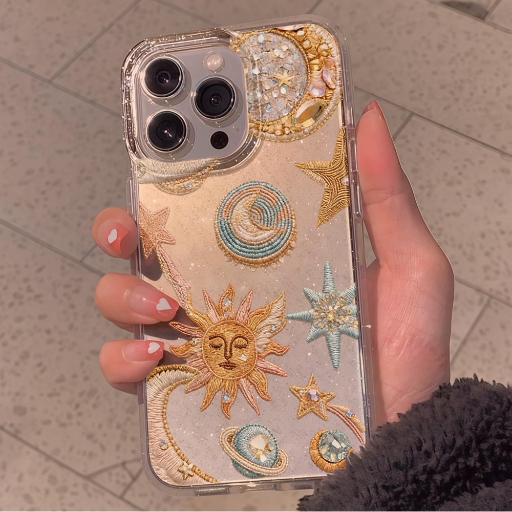 창의적인 별과 달 모양의 반짝이 글리터 폰 케이스 (아 - Phone Cases Expensive 리뷰 및 가격