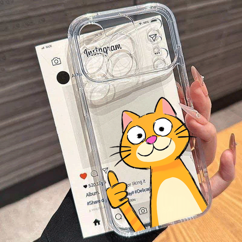 귀여운 만화 오렌지 고양이 패턴 샤오미 레드미 노트 1 - Phone Cases Orange 리뷰 및 가격