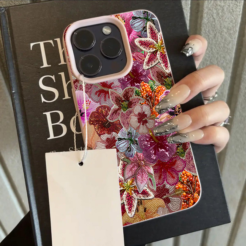 고급스러운 비즈 꽃무늬 리치 질감 아이폰 17 16 1 - Phone Cases Expensive 리뷰 및 가격