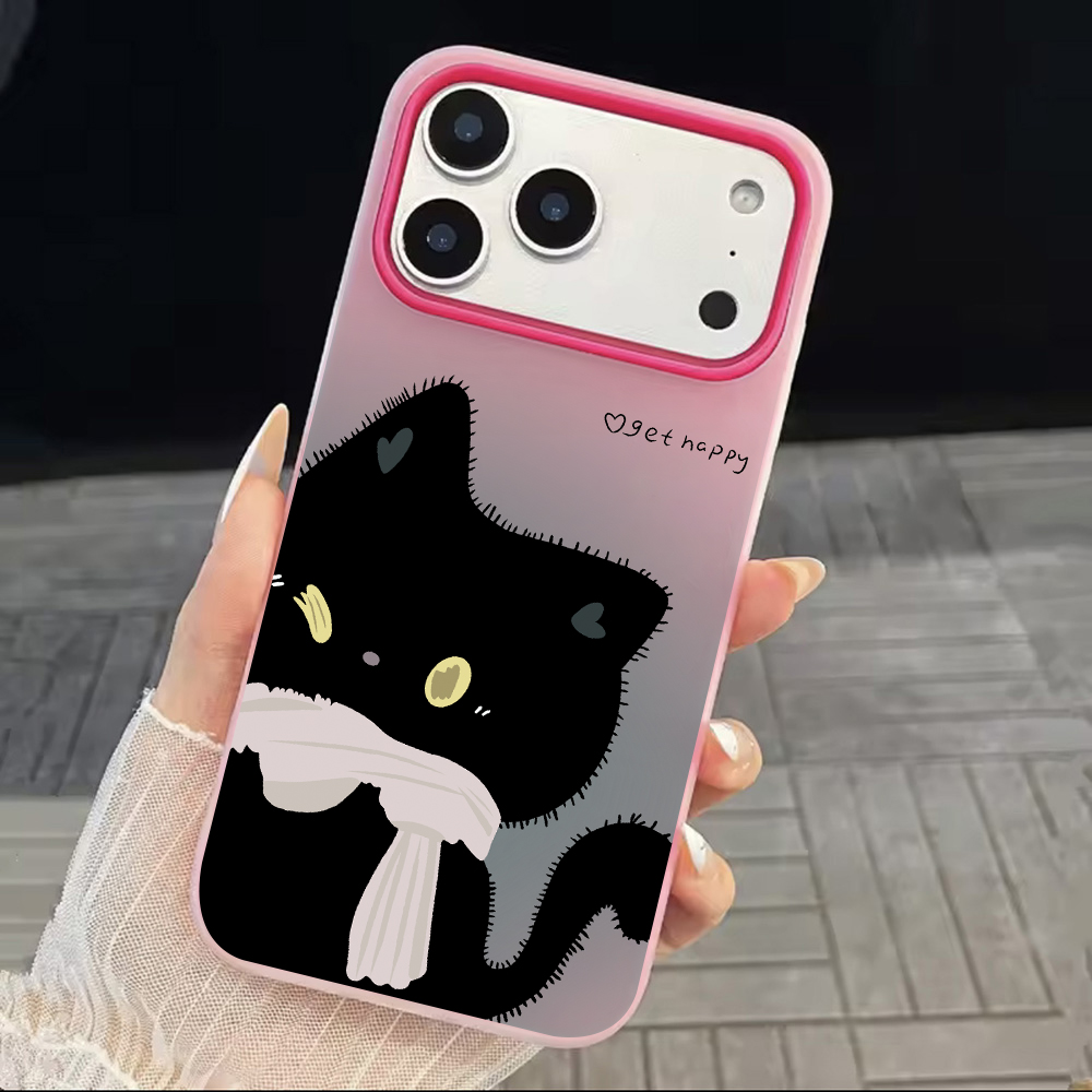 INS 커플 블랙 화이트 고양이 캔디 컬러 폰 케이스  - Phone Cases Xiaomi 14T 리뷰 및 가격