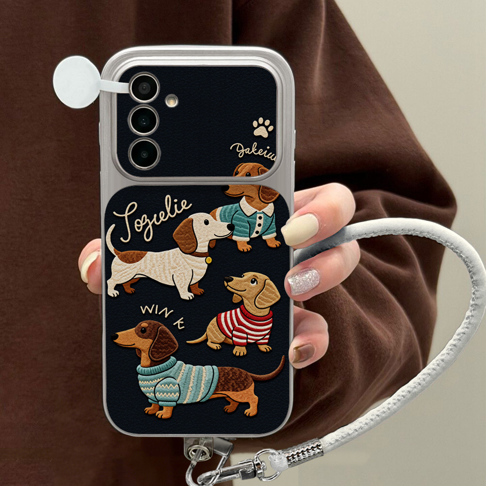 만화 닥스훈트 휴대폰 케이스 삼성 A56 A55 A57 - Phone Cases With Loop 리뷰 및 가격