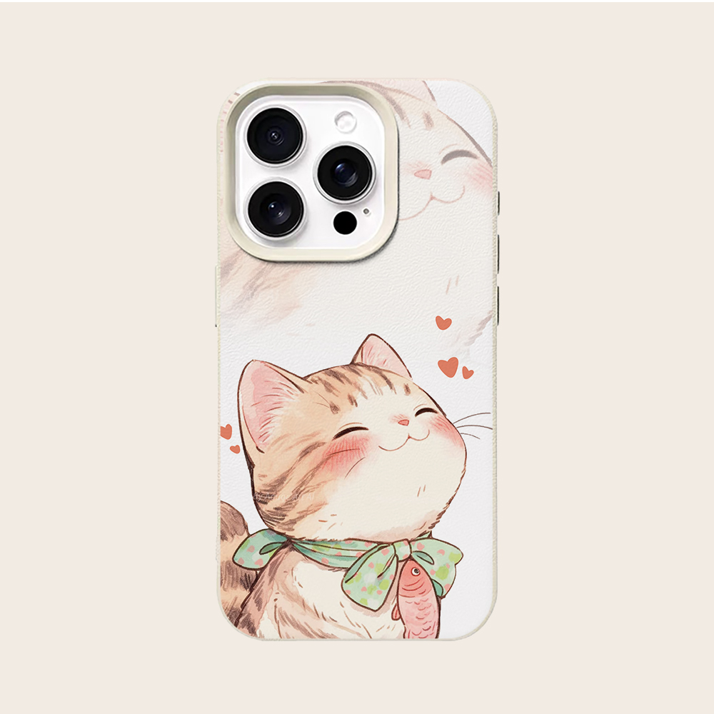 오렌지 고양이 물고기 하트 폰 케이스 아이폰 17 16 - Phone Cases Orange 리뷰 및 가격