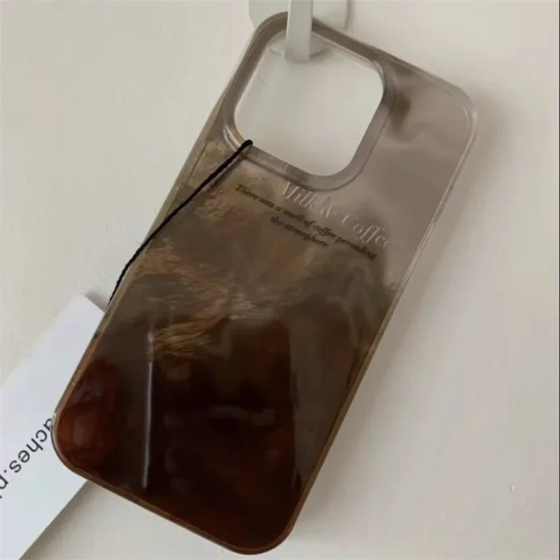 럭셔리 커피 컬러 블렌딩 그라데이션 폰 케이스 (아이폰 - Phone Cases Expensive 리뷰 및 가격