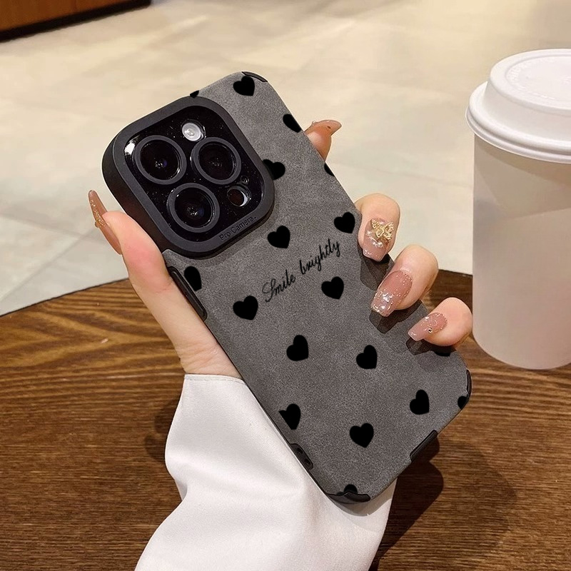 새로운 럭셔리 블랙 하트 모양 아이폰 케이스 (아이폰  - Phone Cases Expensive 리뷰 및 가격