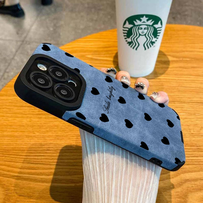 새로운 럭셔리 블랙 하트 모양 아이폰 케이스 (아이폰  - Phone Cases Expensive 리뷰 및 가격