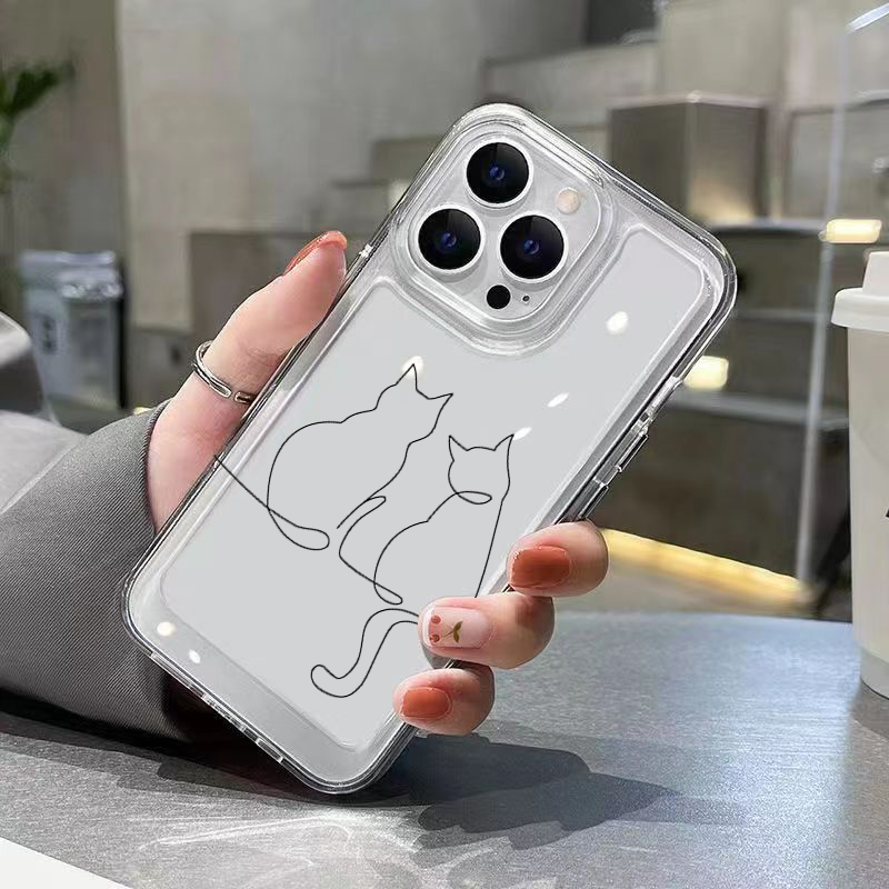 귀여운 라인 고양이 디자인 낙하 방지 폰 케이스 (샤오 - Phone Cases Xiaomi 14T 리뷰 및 가격