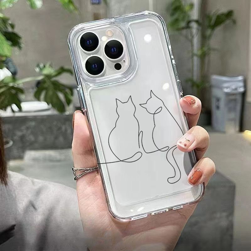 귀여운 라인 고양이 디자인 낙하 방지 폰 케이스 (샤오 - Phone Cases Xiaomi 14T 리뷰 및 가격