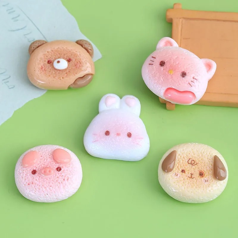 10Pcs 광택 있는 만화 토끼 수지 참 귀여운 토끼  - Phone Cases With Charms 리뷰 및 가격