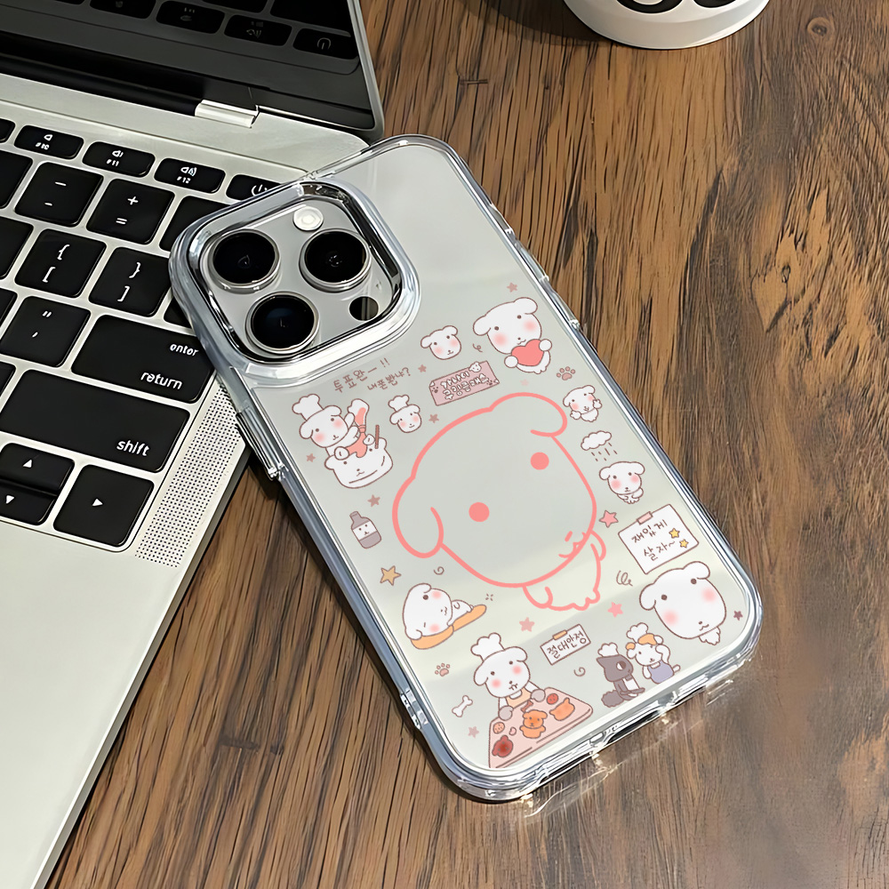 귀여운 강아지 글리터 폰 케이스 (아이폰 17e 17  - Phone Cases Arc 리뷰 및 가격