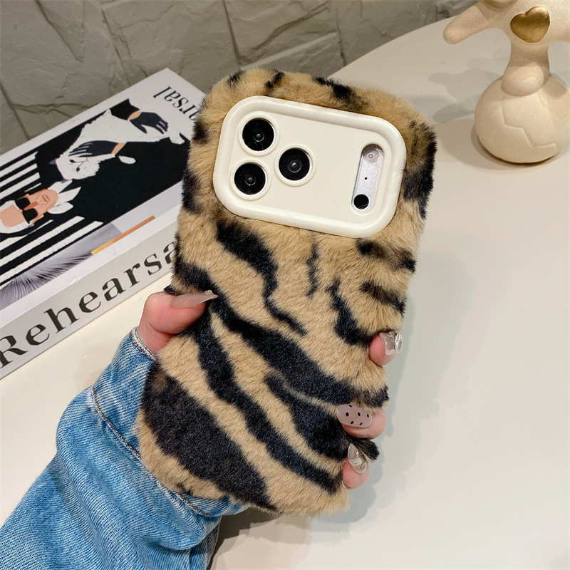 럭셔리 지브라 패턴 플러시 폰 케이스 (아이폰 17 에 - Phone Cases Iphone 리뷰 및 가격