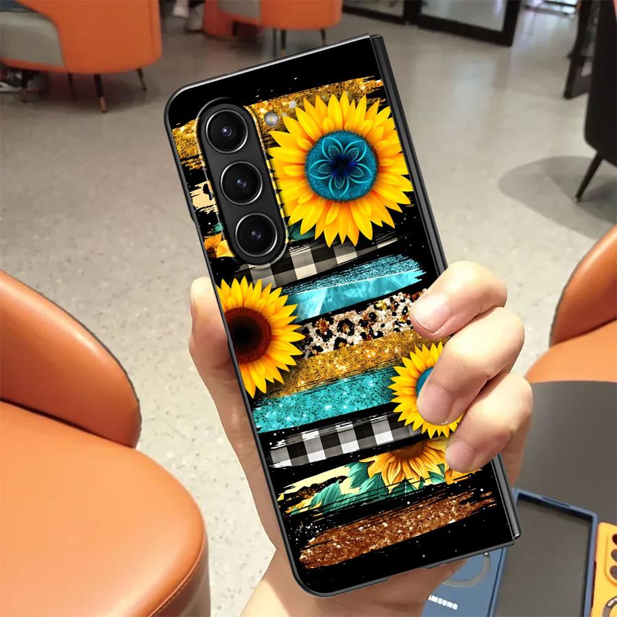 얼룩말 줄무늬 해바라기 백 폰 커버 케이스 삼성 갤럭시 - Phone Cases Z Fold 6 리뷰 및 가격