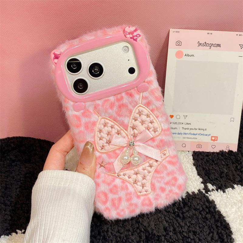 럭셔리 레오파드 프린트 비키니 패턴 플러시 폰 케이스  - Phone Cases Iphone 리뷰 및 가격