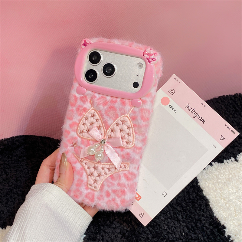 럭셔리 레오파드 프린트 비키니 패턴 플러시 폰 케이스  - Phone Cases Iphone 리뷰 및 가격