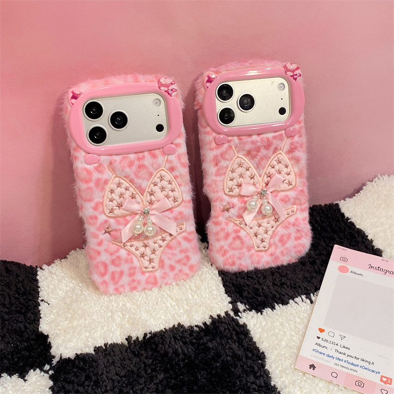 럭셔리 레오파드 프린트 비키니 패턴 플러시 폰 케이스  - Phone Cases Iphone 리뷰 및 가격