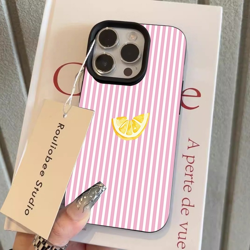 오렌지 핑크 화이트 스트라이프 폰 케이스 삼성 갤럭시  - Phone Cases Orange 리뷰 및 가격