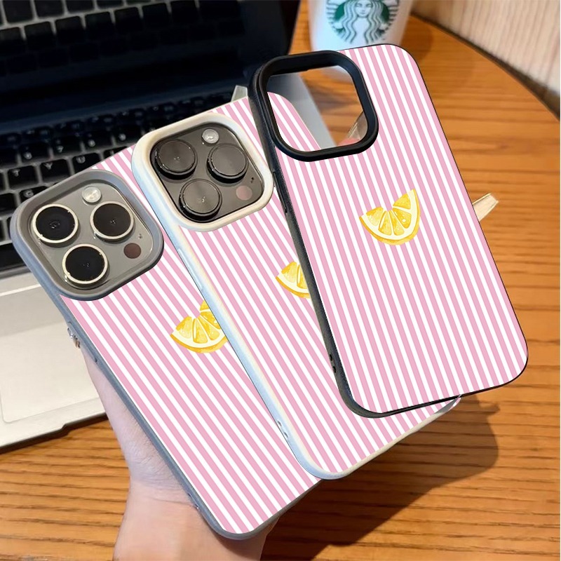 오렌지 핑크 화이트 스트라이프 폰 케이스 삼성 갤럭시  - Phone Cases Orange 리뷰 및 가격