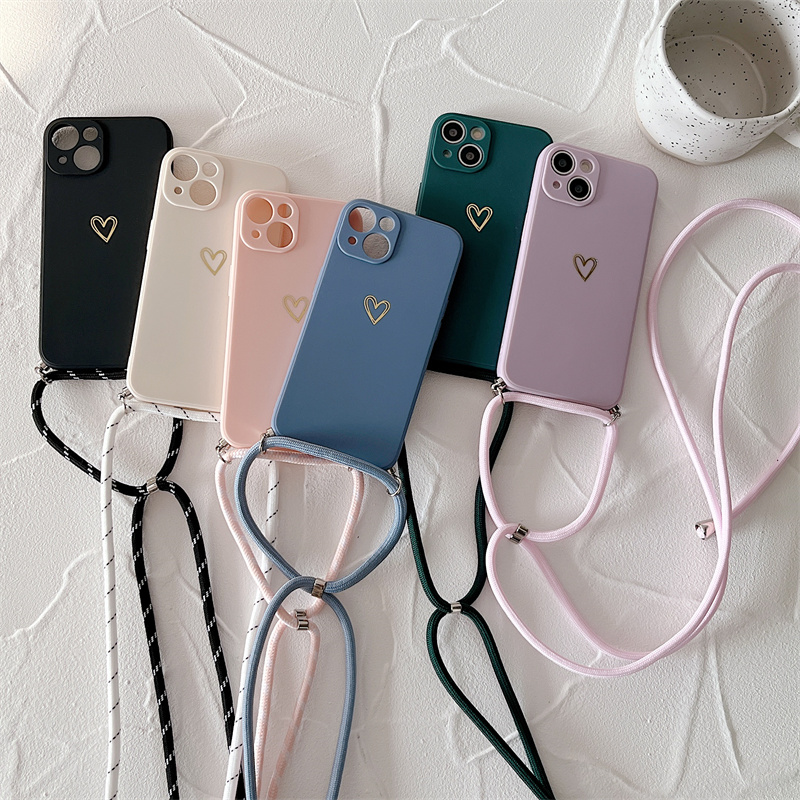 Crossbody 매는 밧줄 실리콘 전화 케이스 iPh - Phone Cases Arc 리뷰 및 가격