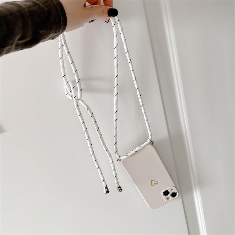 Crossbody 매는 밧줄 실리콘 전화 케이스 iPh - Phone Cases Arc 리뷰 및 가격