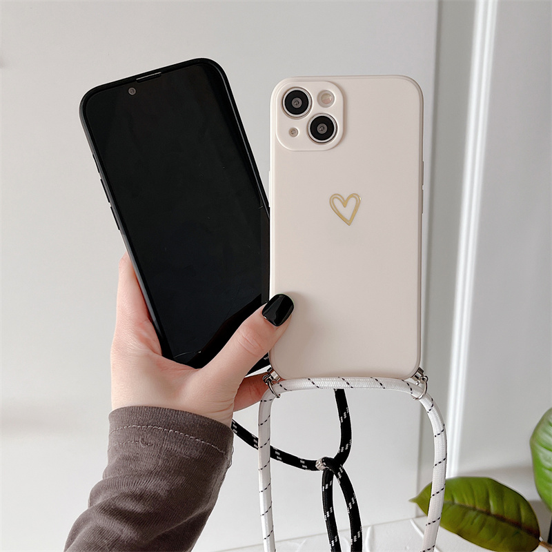 Crossbody 매는 밧줄 실리콘 전화 케이스 iPh - Phone Cases Arc 리뷰 및 가격