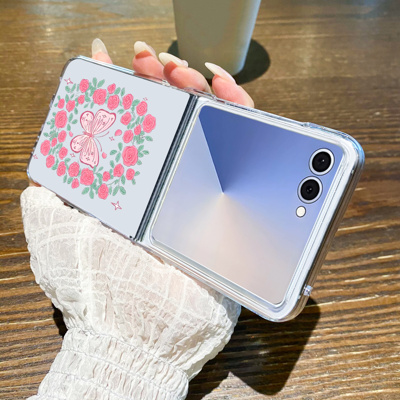 핑크 꽃무늬 폰 케이스 삼성 갤럭시 Z 플립8 플립7  - Phone Cases Z Fold 6 리뷰 및 가격