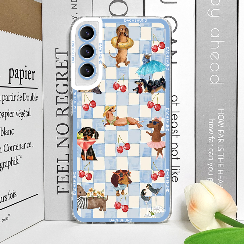 귀여운 닥스훈트 강아지 무늬 프린트 소프트 케이스, 삼 - Phone Cases Samsung S25 Ultra 리뷰 및 가격