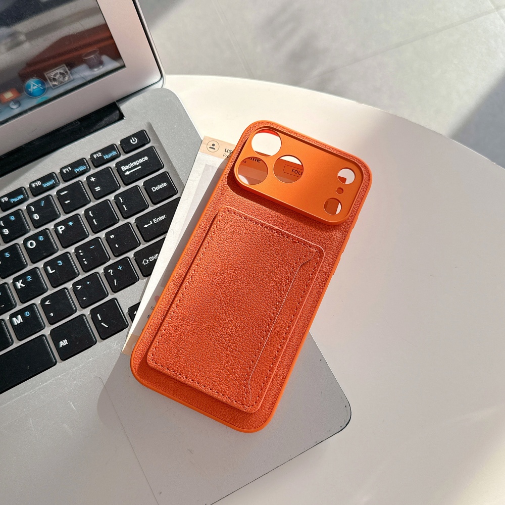 고급 오렌지 가죽 삽입 카드 수납 폰 케이스 (아이폰  - Phone Cases Orange 리뷰 및 가격