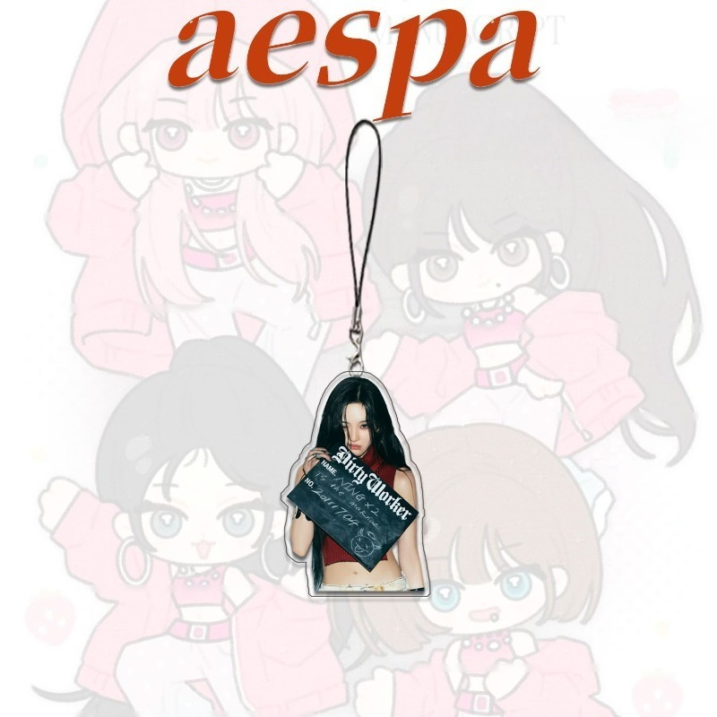 4PCS Aespas 전화 체인 스트랩 장식용 손목 끈 - Phone Cases With Charms 리뷰 및 가격