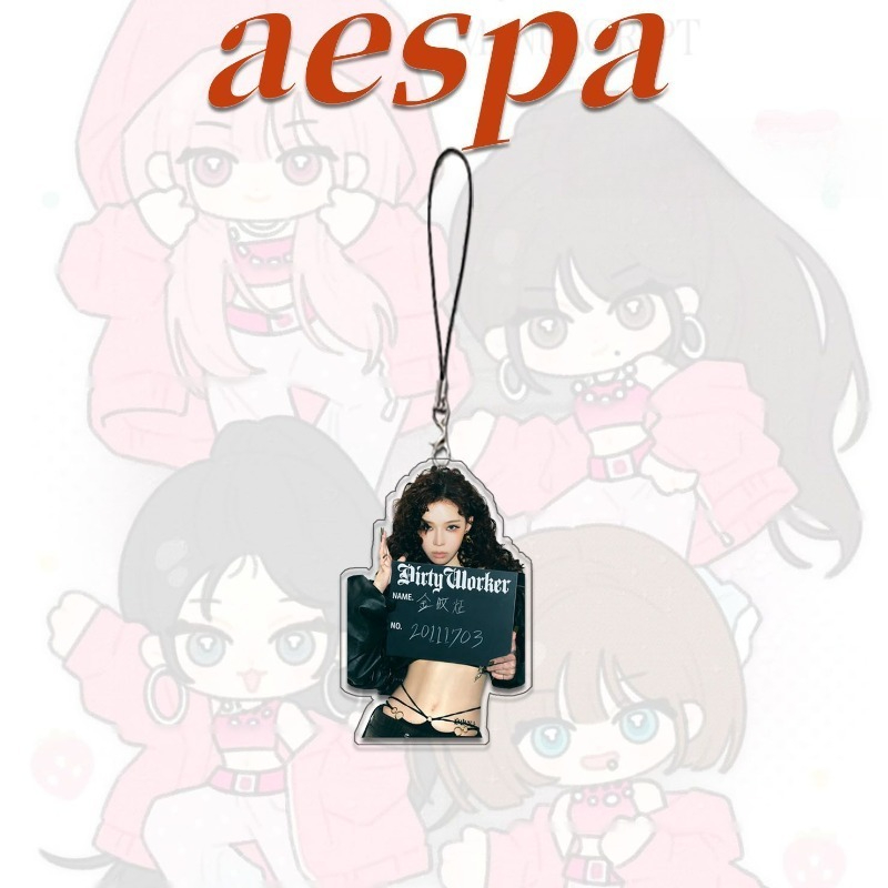 4PCS Aespas 전화 체인 스트랩 장식용 손목 끈 - Phone Cases With Charms 리뷰 및 가격