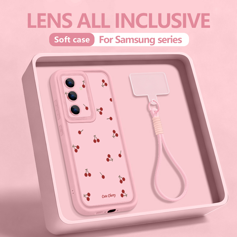 리틀 체리 패턴 끈형 폰 케이스 삼성 갤럭시 S26 S - Phone Cases With Loop 리뷰 및 가격