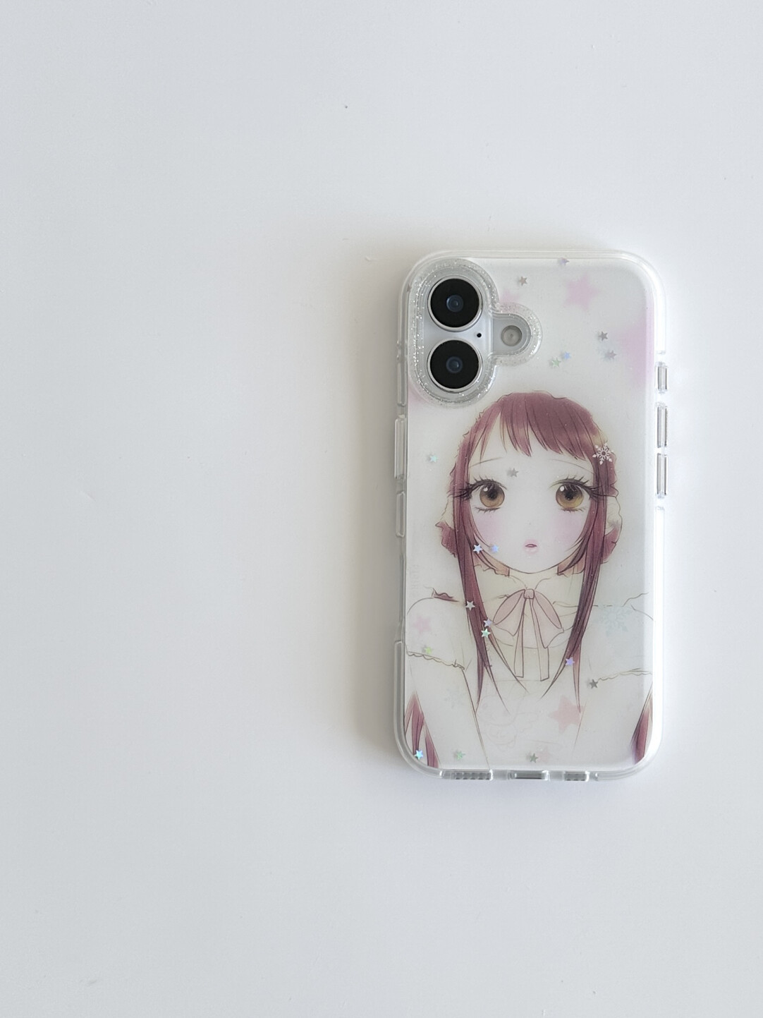 Y2K 파스텔 애니메이션 소녀 글리터 투명 폰 케이스  - Phone Cases Arc 리뷰 및 가격