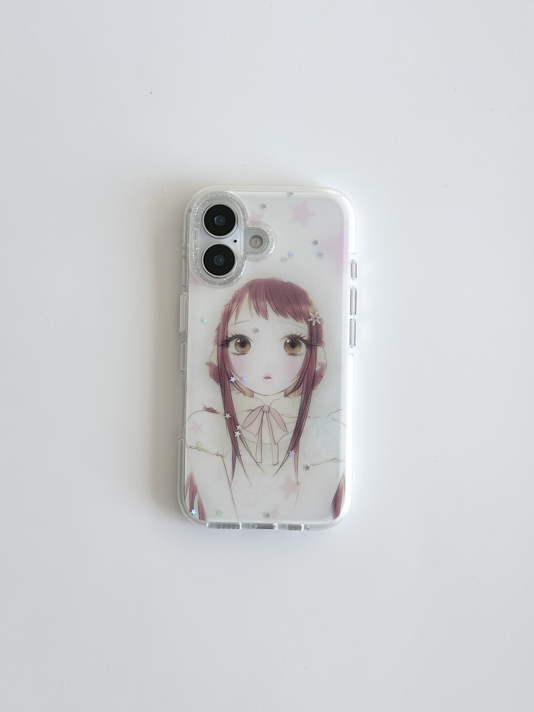 Y2K 파스텔 애니메이션 소녀 글리터 투명 폰 케이스  - Phone Cases Arc 리뷰 및 가격