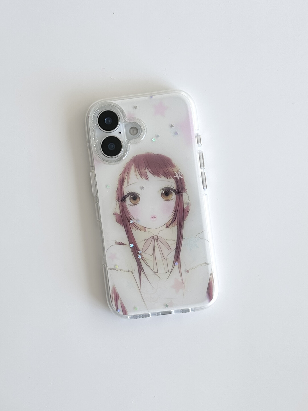 Y2K 파스텔 애니메이션 소녀 글리터 투명 폰 케이스  - Phone Cases Arc 리뷰 및 가격