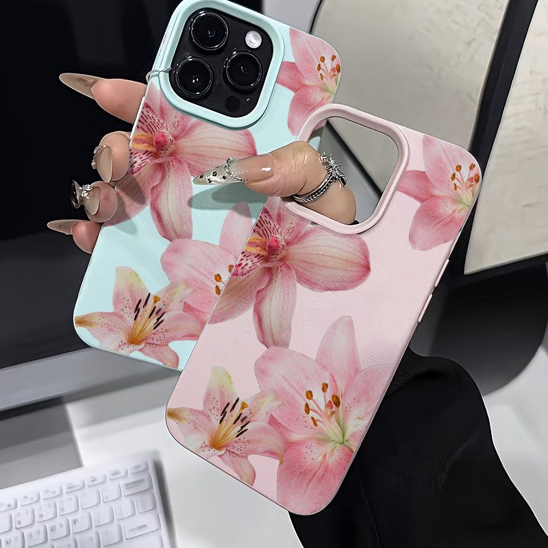 핑크 릴리 리치 텍스처 폰 케이스 삼성 갤럭시 S25  - Phone Cases Samsung S25 Ultra 리뷰 및 가격