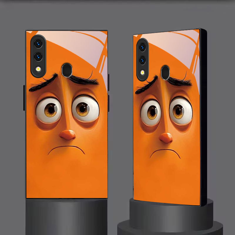 포티 오렌지 버디 블랙 글래스 폰 케이스 삼성 A20  - Phone Cases Orange 리뷰 및 가격